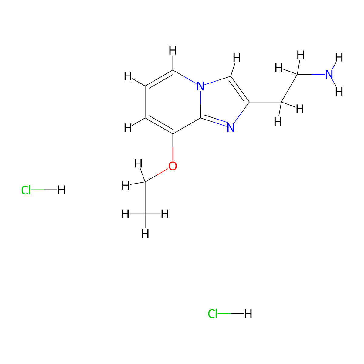 2-(8-Ethoxyimidazo[1,2-a]pyridin-2-yl)ethanamine dihydrochloride molecular structure, CAS 1353501-12-8
