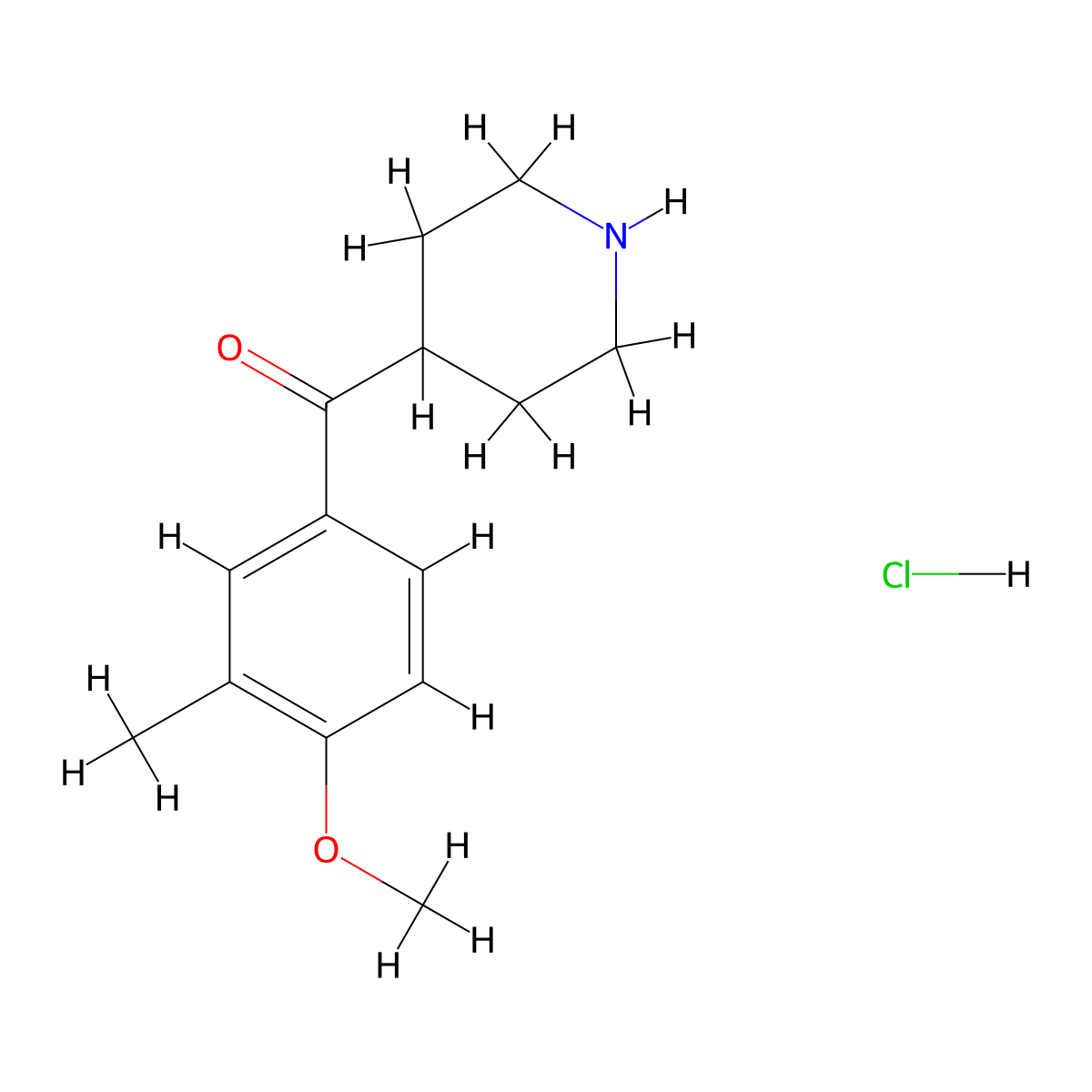 4-(4-Methoxy-3-methylbenzoyl)piperidine hydrochloride molecular structure, CAS 1353501-87-7