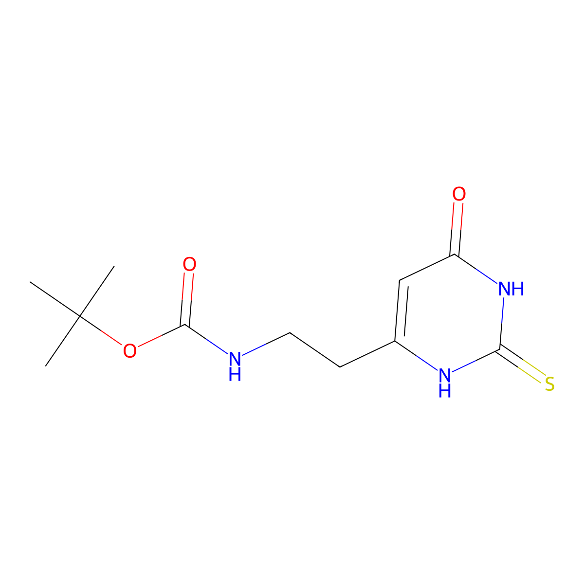 tert-Butyl 2-(6-oxo-2-sulfanyl-1,6-dihydro-4-pyrimidinyl)ethylcarbamate molecular structure, CAS 1353502-62-1
