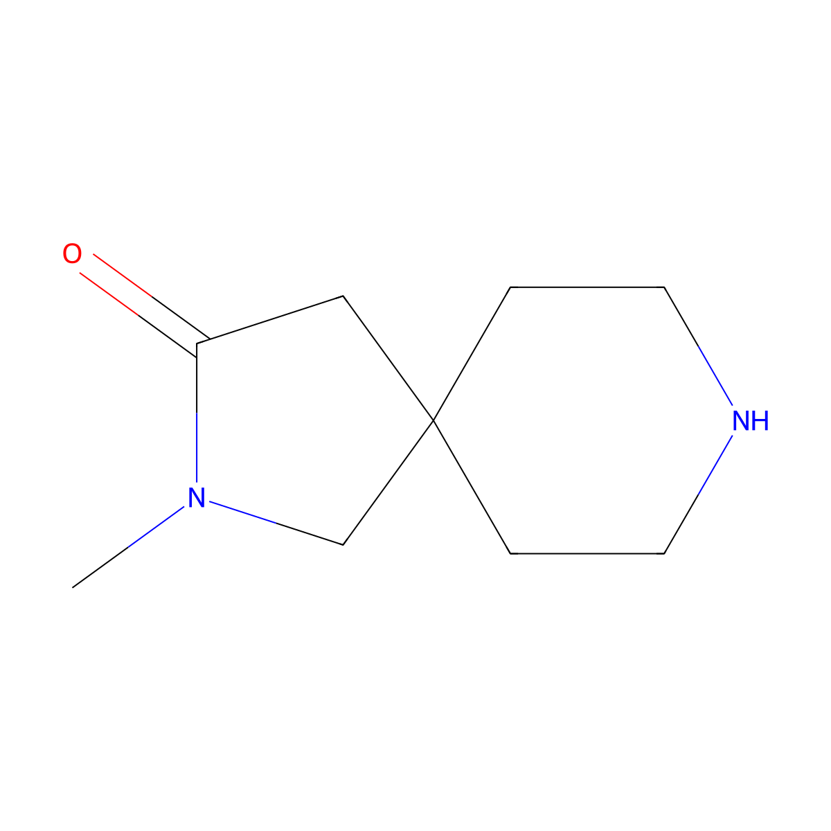 2-Methyl-2,8-diazaspiro[4.5]decan-3-one molecular structure, CAS 1353506-68-9