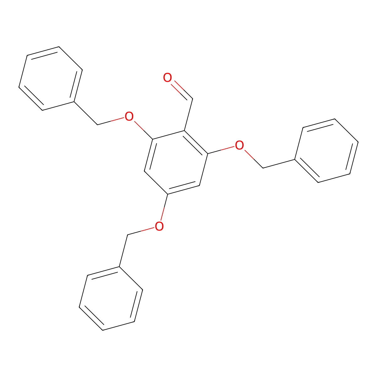 2,4,6-Tris(benzyloxy)benzaldehyde molecular structure, CAS 135351-89-2