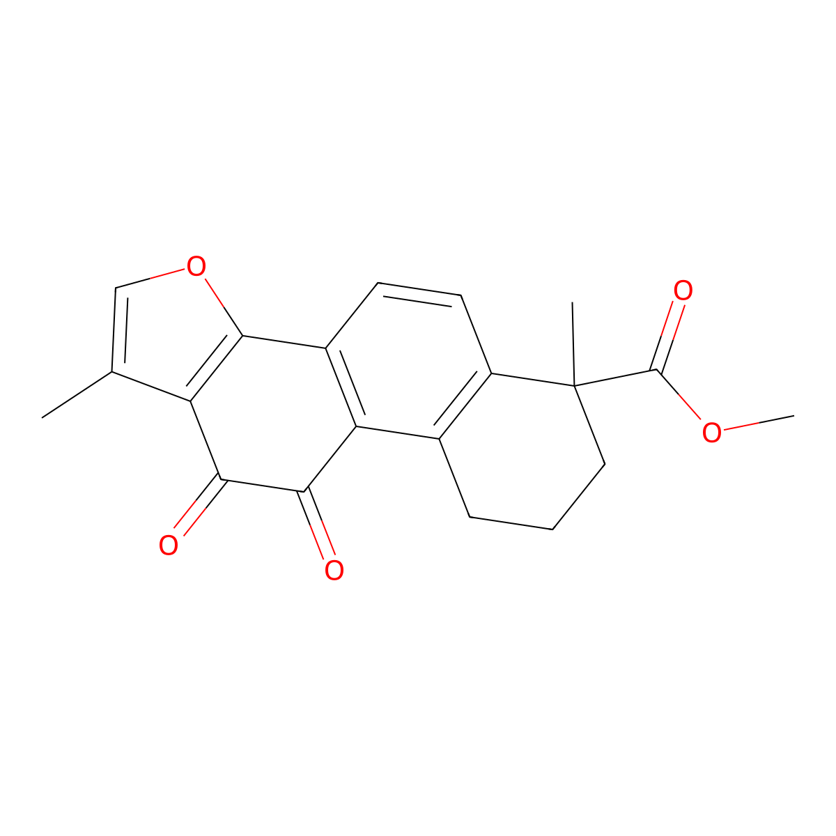 Methuyl tanshinonate molecular structure, CAS 135355-72-5