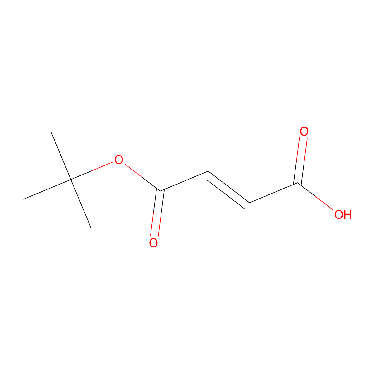 (2E)-4-(tert-butoxy)-4-oxobut-2-enoic acid molecular structure, CAS 135355-96-3