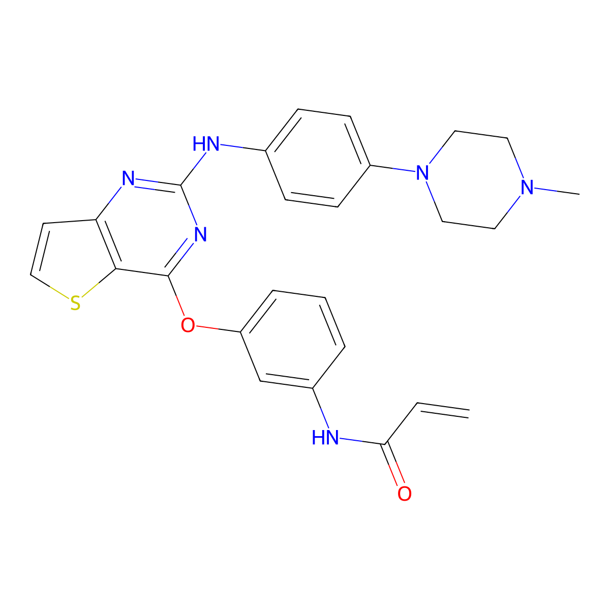 Olmutinib molecular structure, CAS 1353550-13-6