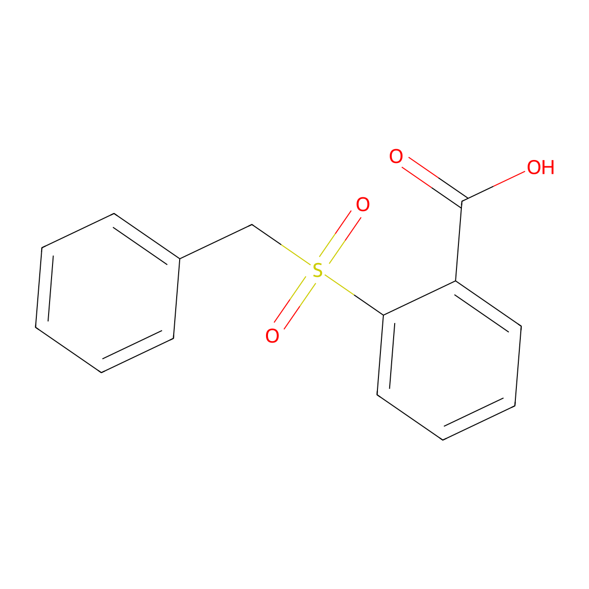 2-(Benzylsulfonyl)benzoic acid molecular structure, CAS 13536-21-5