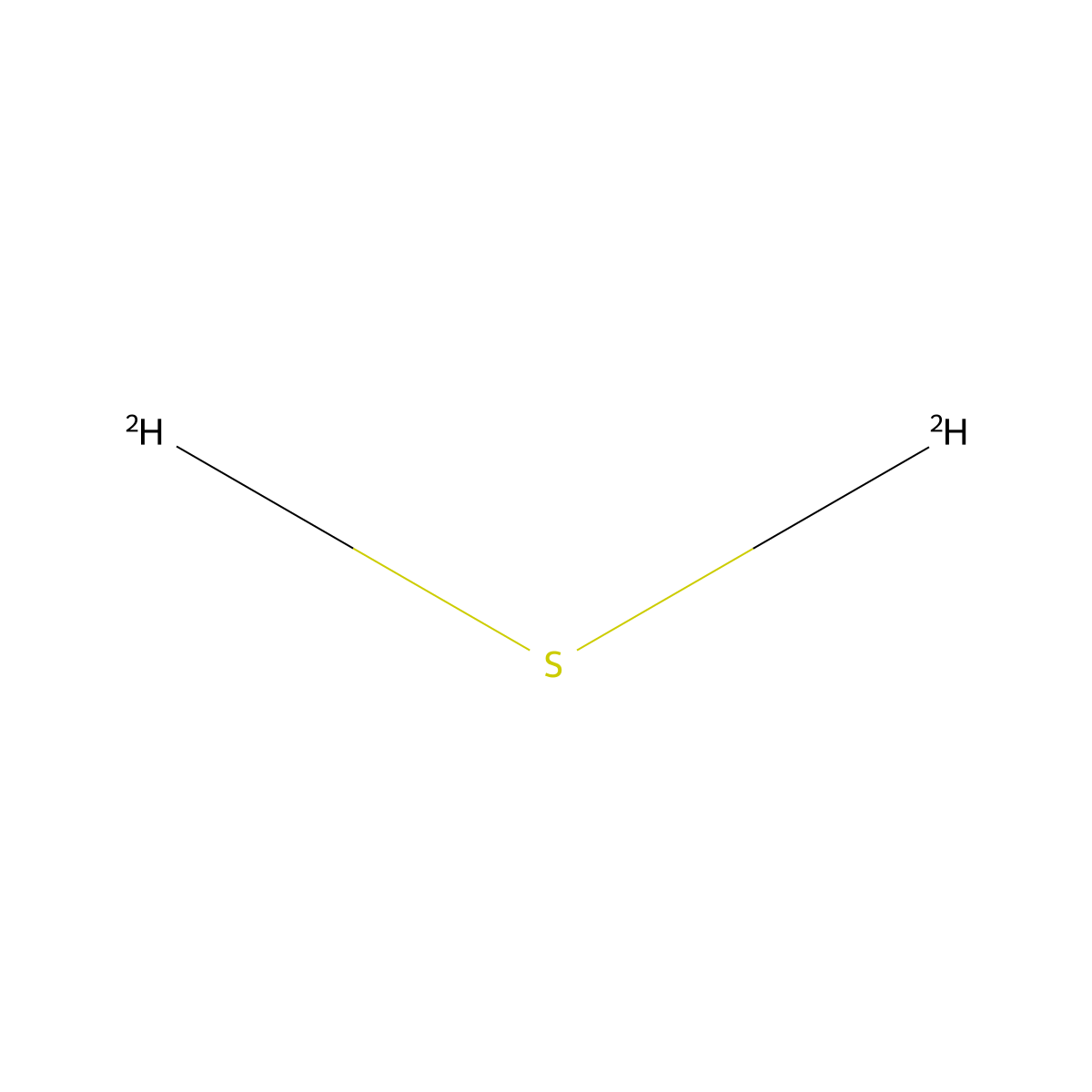 Hydrogen sulfide-d2 molecular structure, CAS 13536-94-2