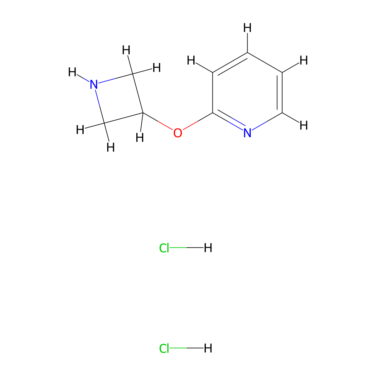 2-(Azetidin-3-yloxy)pyridine dihydrochloride molecular structure, CAS 1353631-65-8
