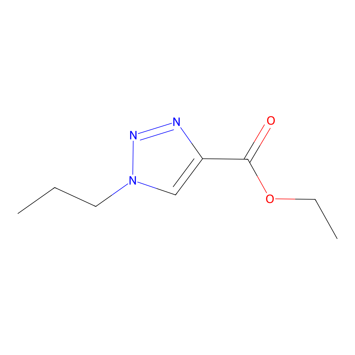 ethyl 1-propyl-1H-1,2,3-triazole-4-carboxylate molecular structure, CAS 1353636-79-9