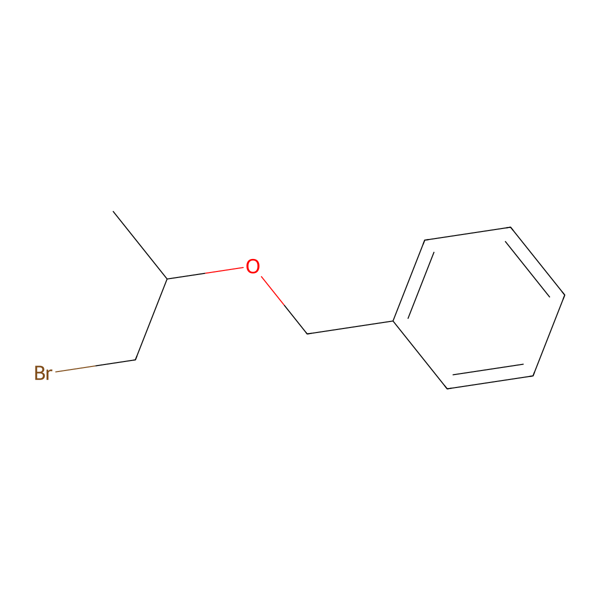 (((1-Bromopropan-2-yl)oxy)methyl)benzene molecular structure, CAS 135364-12-4