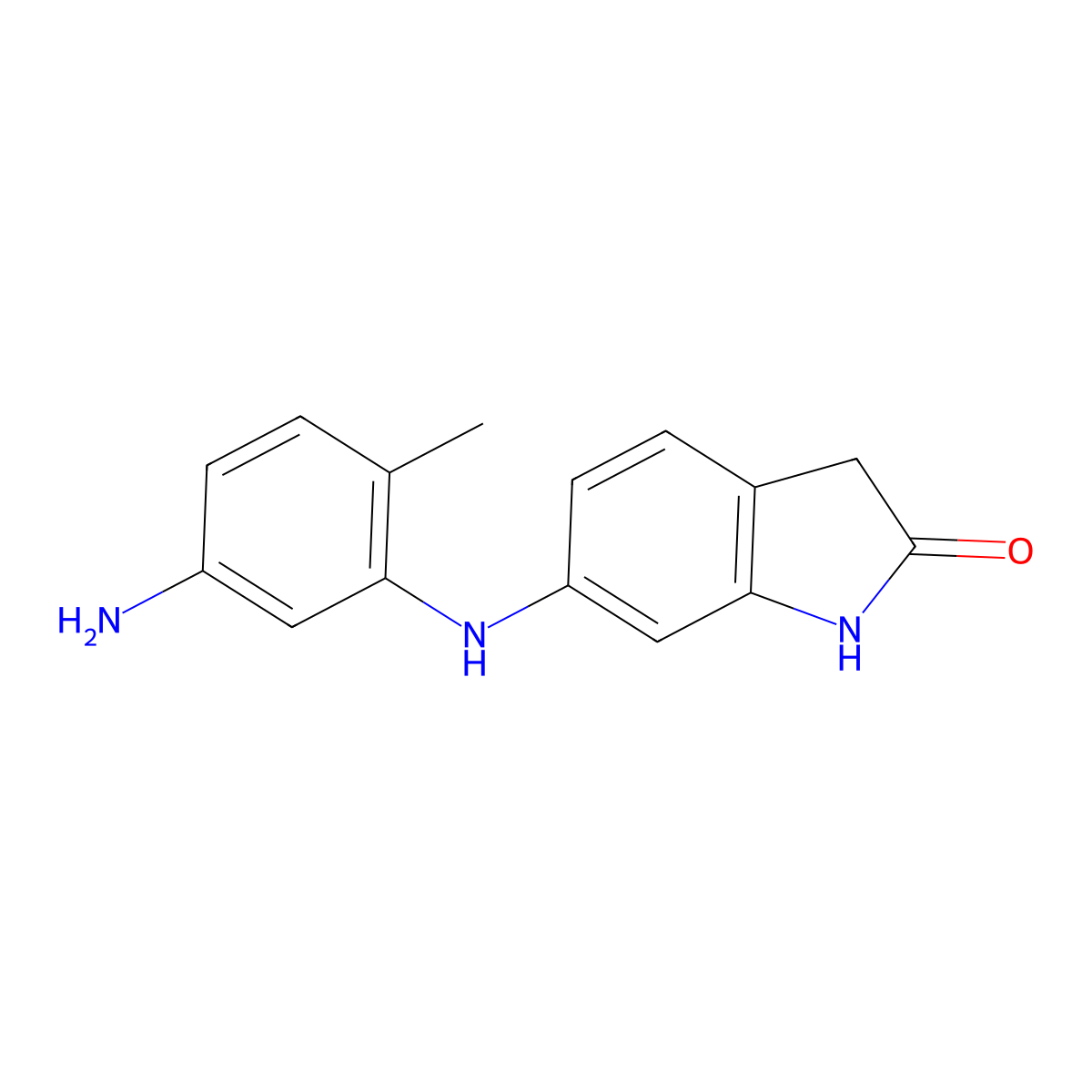 6-((5-Amino-2-methylphenyl)amino)indolin-2-one molecular structure, CAS 1353644-06-0