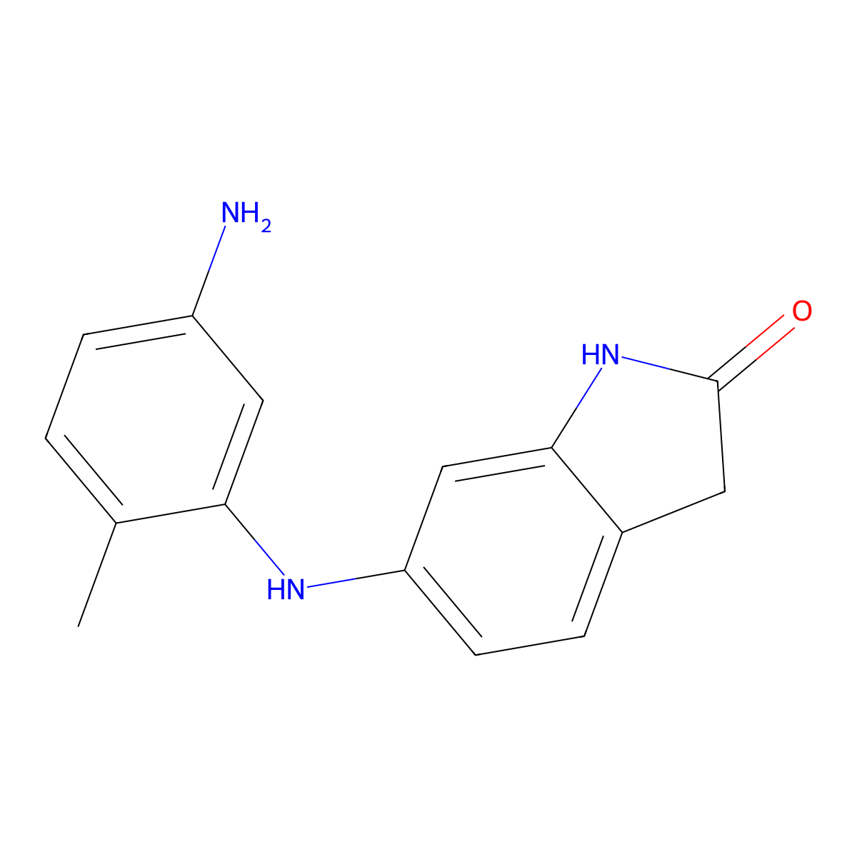6-((5-Amino-2-methylphenyl)amino)indolin-2-one molecular structure, CAS 1353644-06-0
