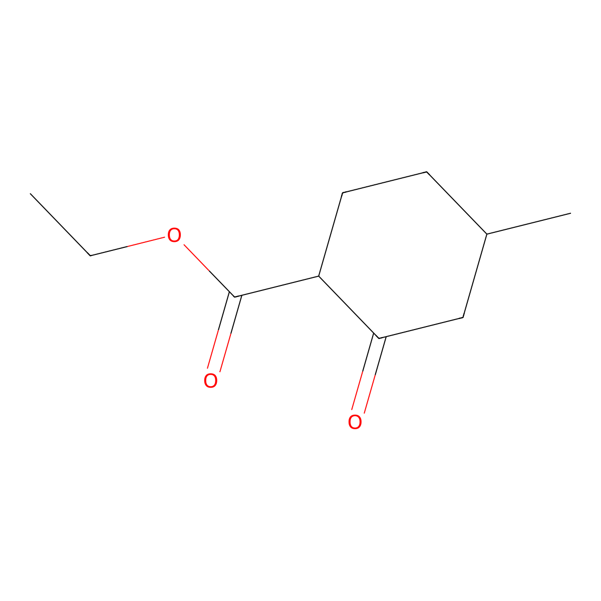 Ethyl 4-methyl-2-oxocyclohexanecarboxylate molecular structure, CAS 13537-82-1