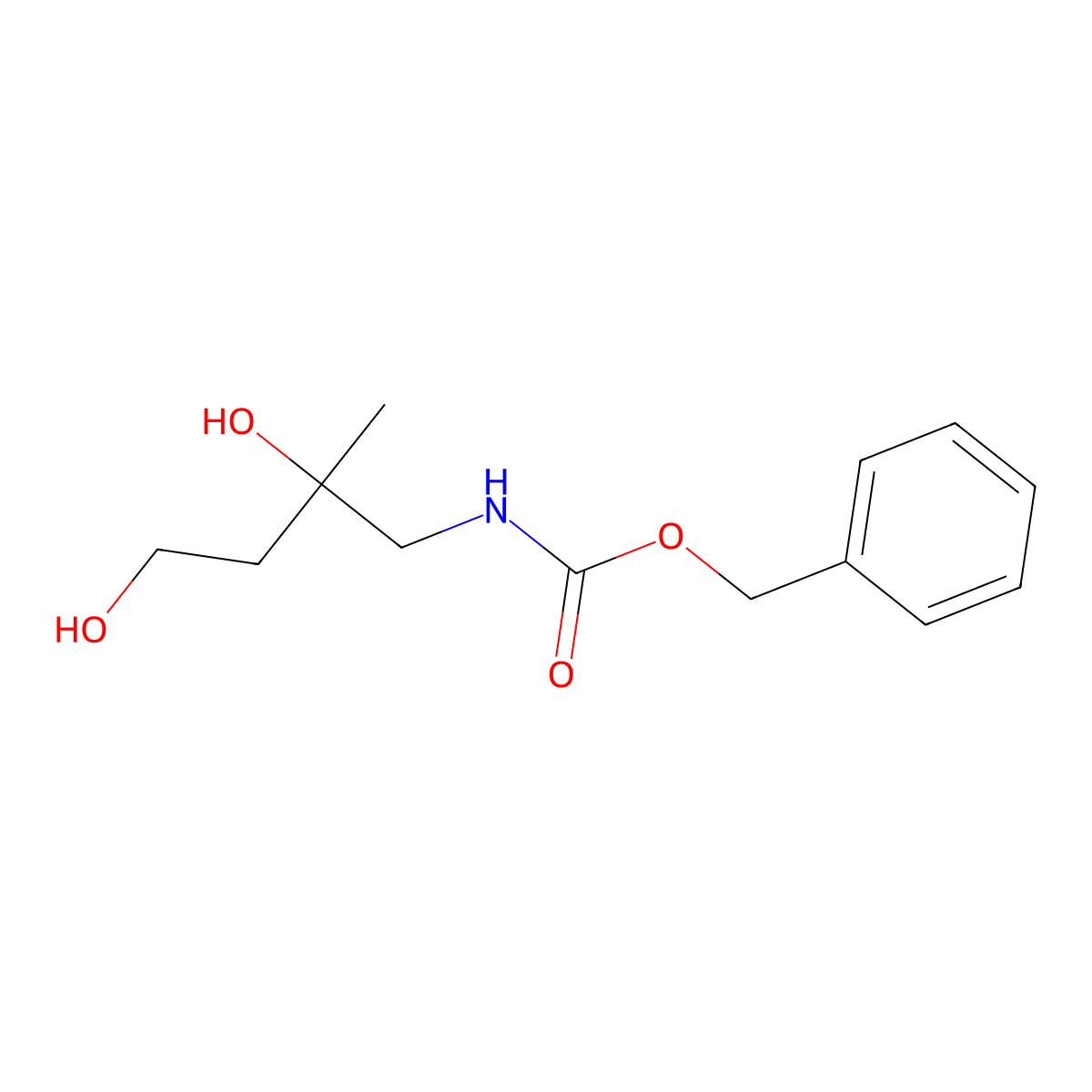benzyl N-(2,4-dihydroxy-2-methylbutyl)carbamate molecular structure, CAS 1353743-62-0
