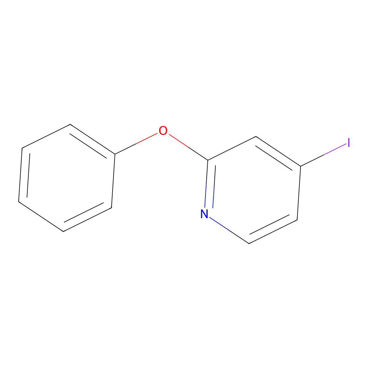 4-Iodo-2-phenoxypyridine molecular structure, CAS 1353776-69-8