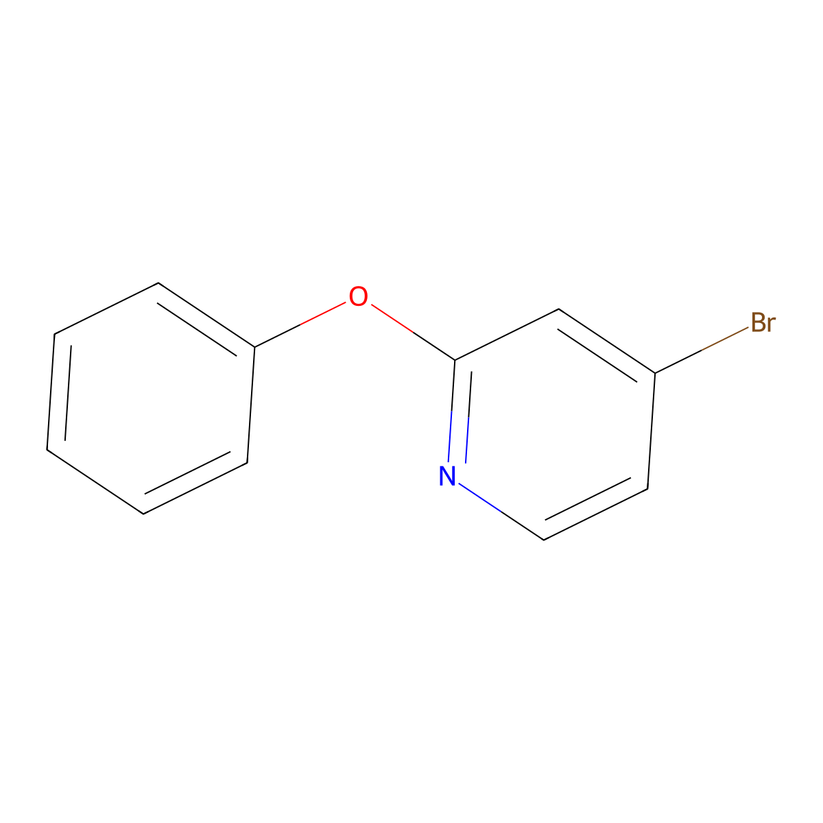 4-Bromo-2-phenoxypyridine molecular structure, CAS 1353776-73-4