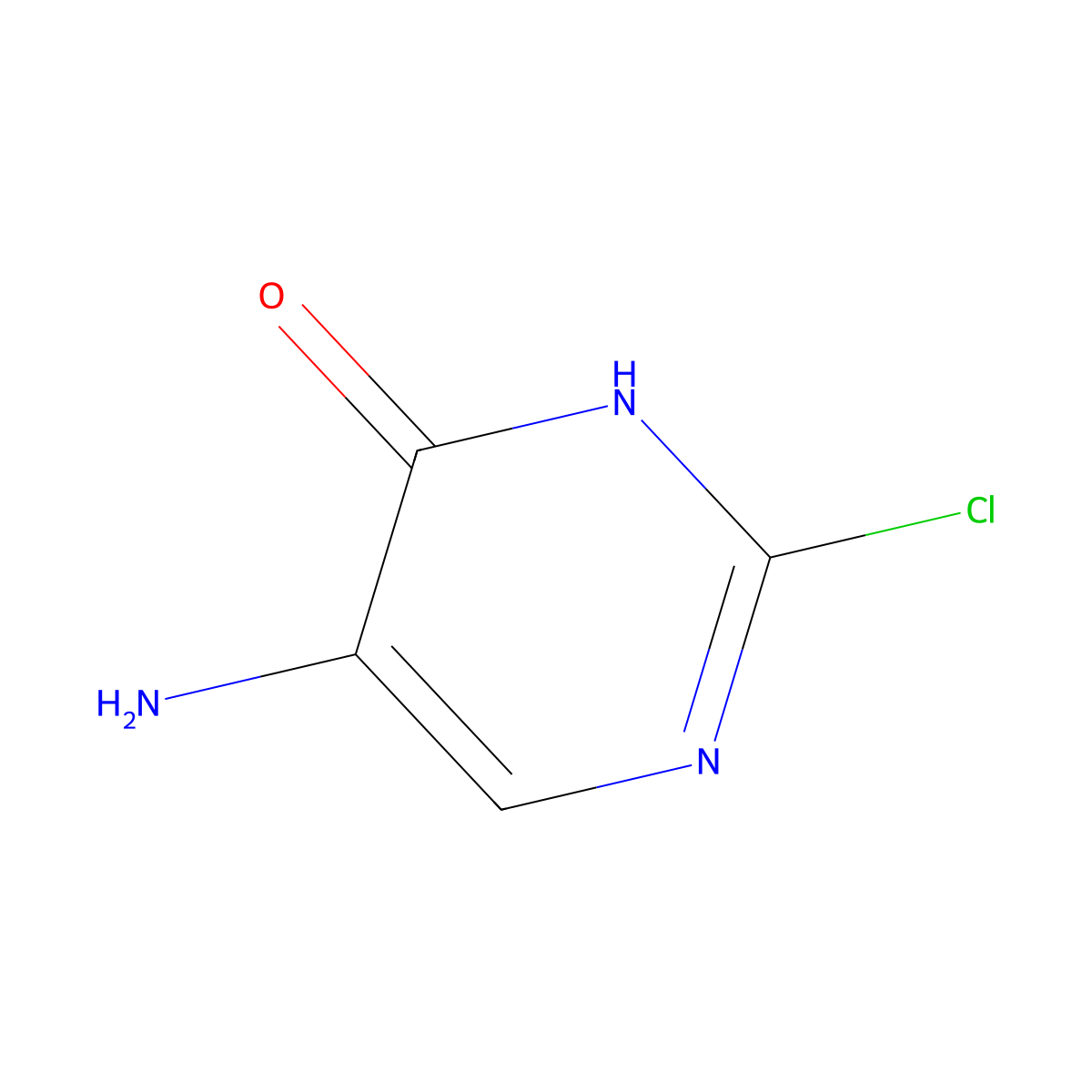 5-Amino-2-chloropyrimidin-4-ol molecular structure, CAS 1353777-47-5
