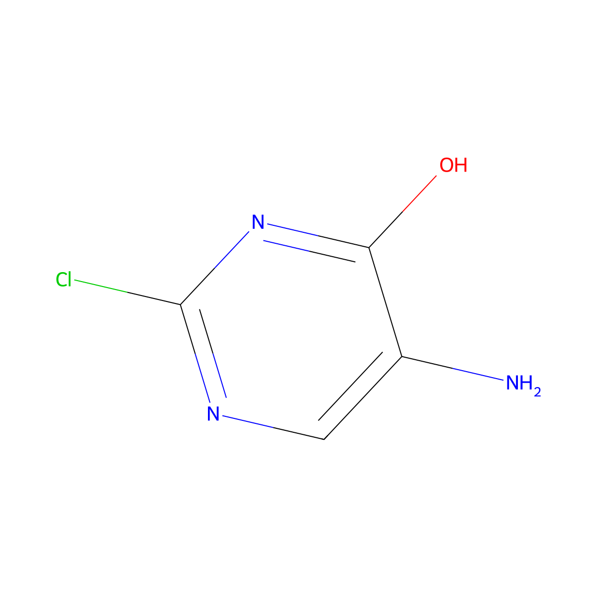 5-Amino-2-chloropyrimidin-4-ol molecular structure, CAS 1353777-47-5