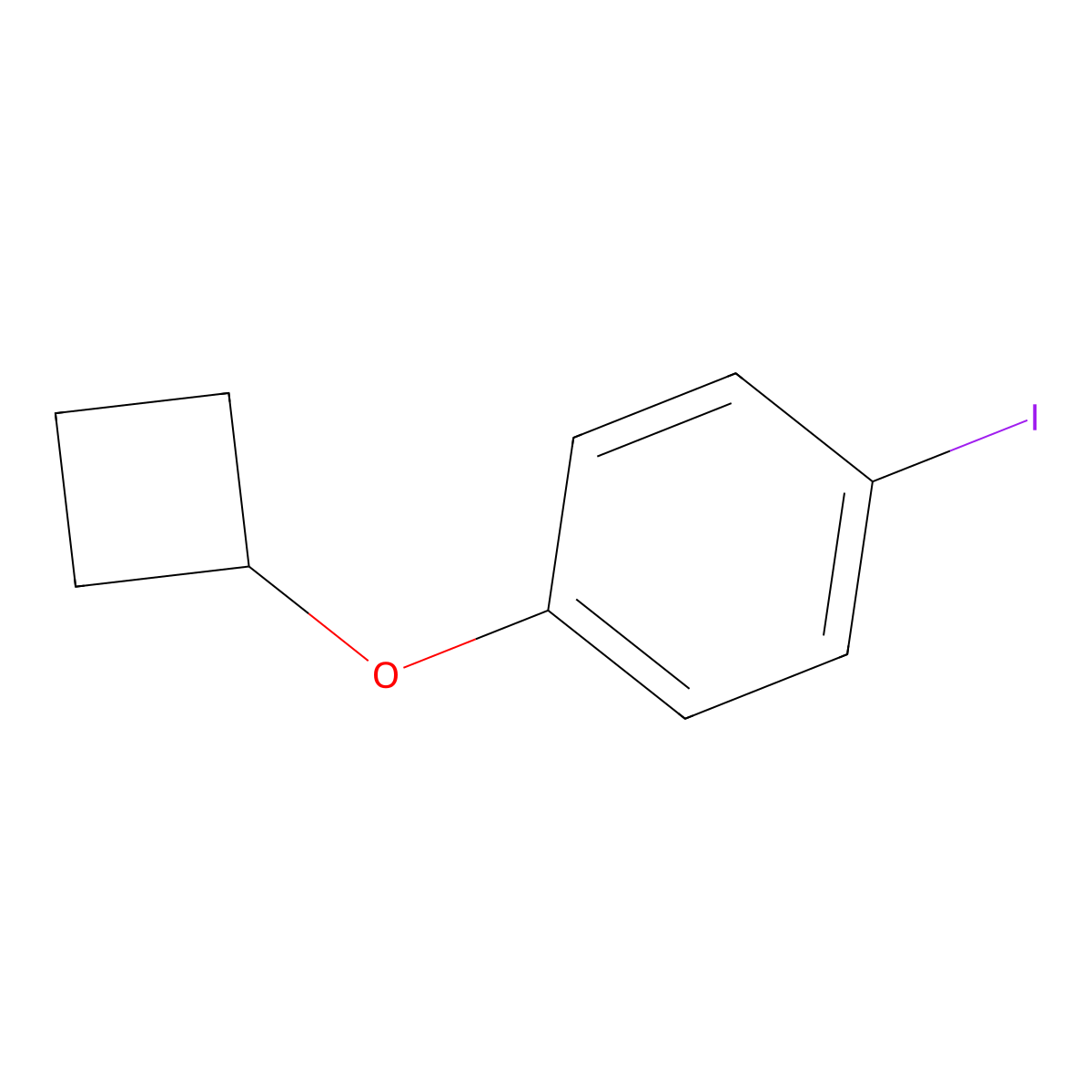 1-Cyclobutoxy-4-iodobenzene molecular structure, CAS 1353777-51-1