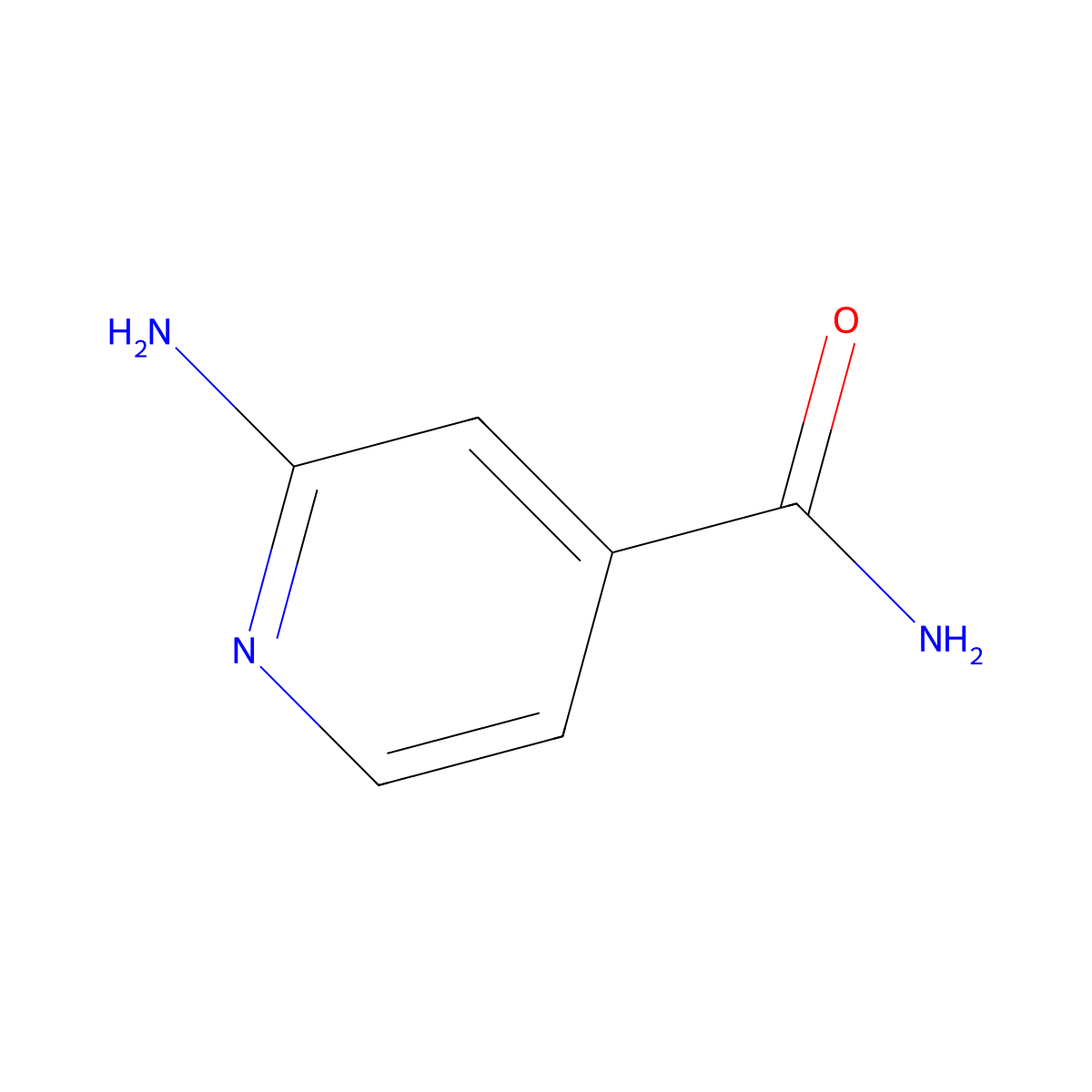 2-Aminoisonicotinamide molecular structure, CAS 13538-42-6