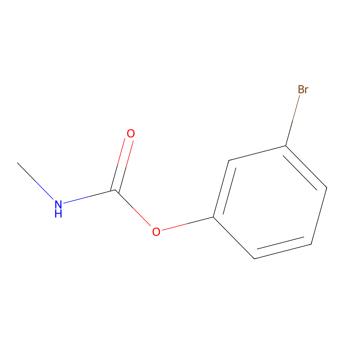 3-Bromophenyl methylcarbamate molecular structure, CAS 13538-60-8