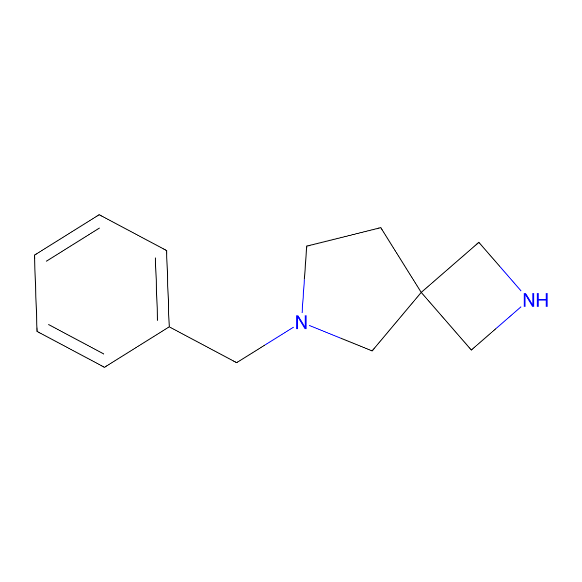 6-Benzyl-2,6-diazaspiro[3.4]octane molecular structure, CAS 135380-28-8