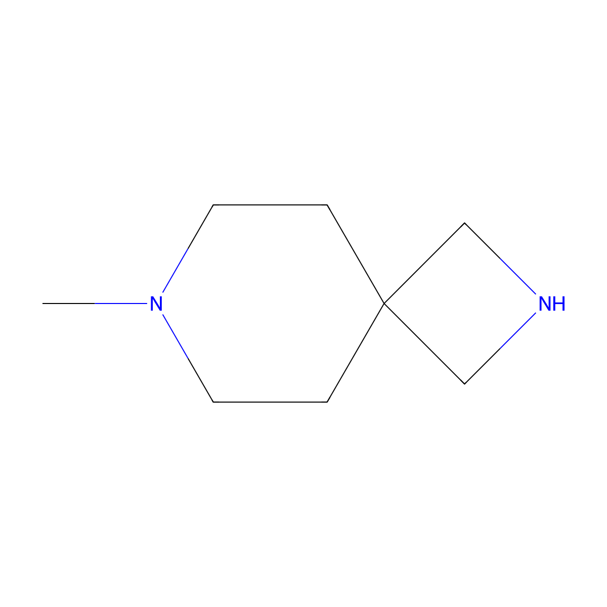 7-Methyl-2,7-diazaspiro[3.5]nonane molecular structure, CAS 135380-50-6
