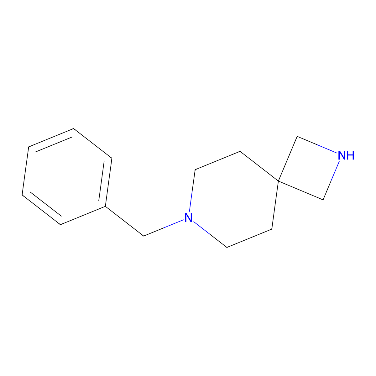 7-Benzyl-2,7-diazaspiro[3.5]nonane molecular structure, CAS 135380-52-8