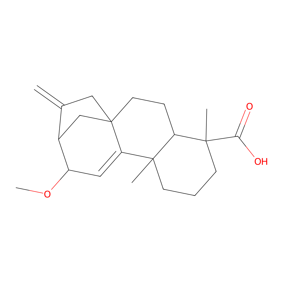 12alpha-Methoxygrandiflorenic acid molecular structure, CAS 135383-94-7