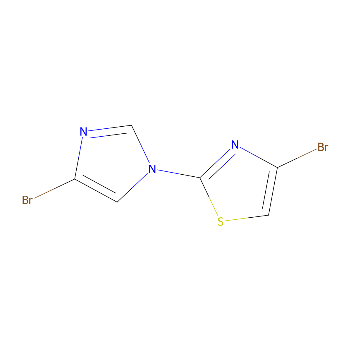 1-(4-Bromothiazol-2-yl)-4-bromoimidazole molecular structure, CAS 1353853-42-5