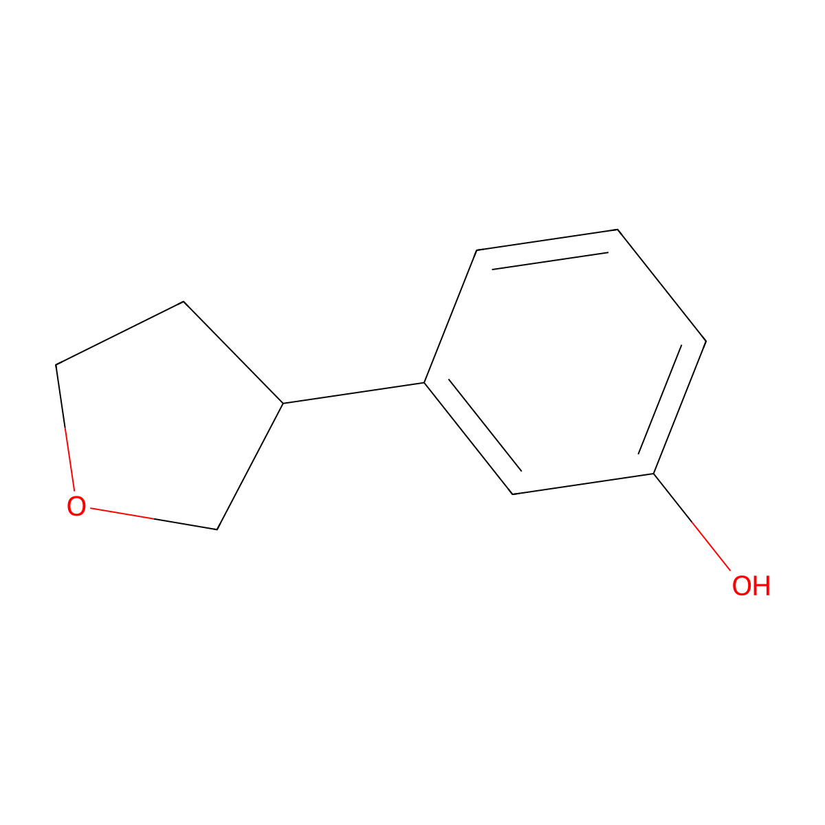3-(Tetrahydrofuran-3-yl)phenol molecular structure, CAS 1353853-47-0
