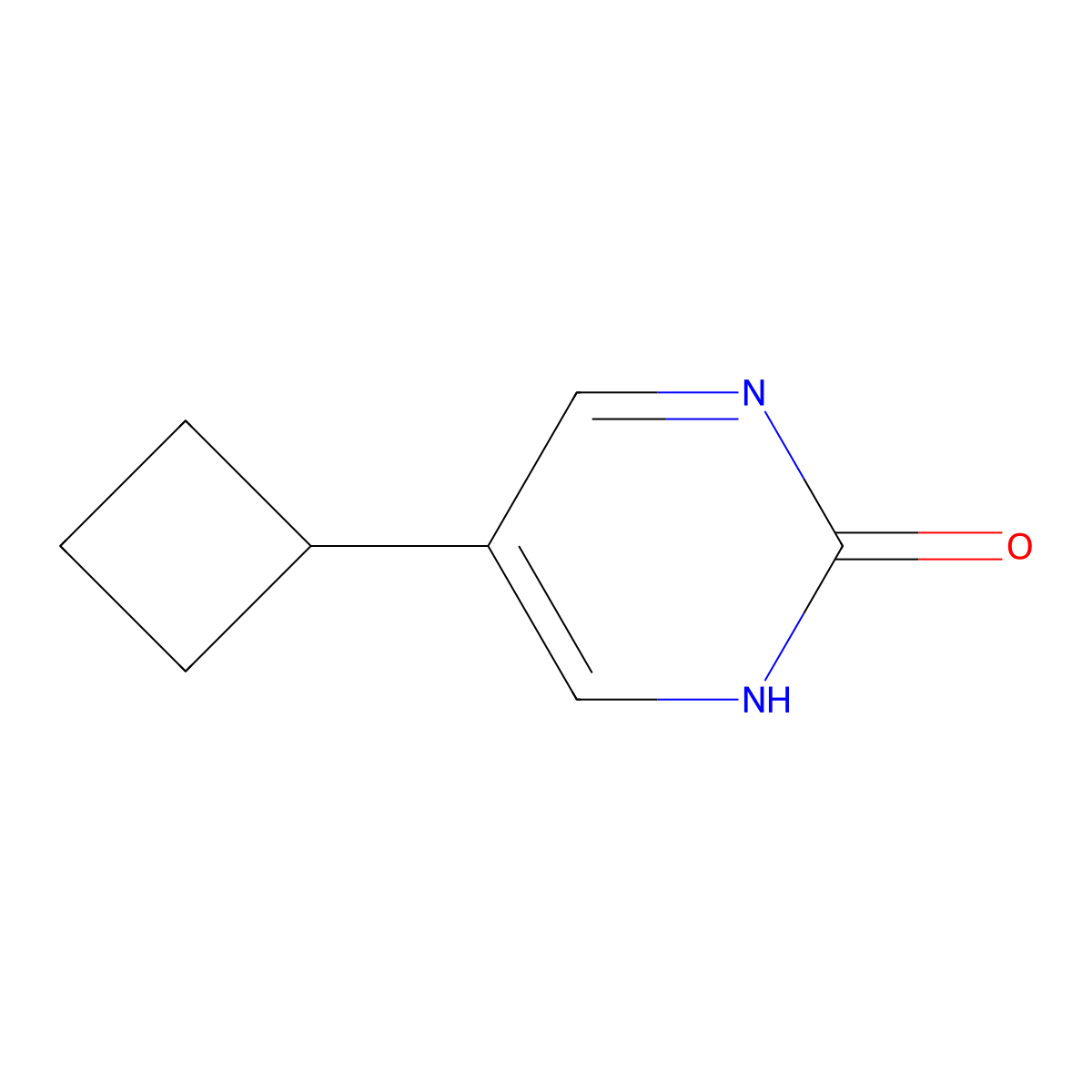 2-Hydroxy-5-(cyclobutyl)pyrimidine molecular structure, CAS 1353853-52-7