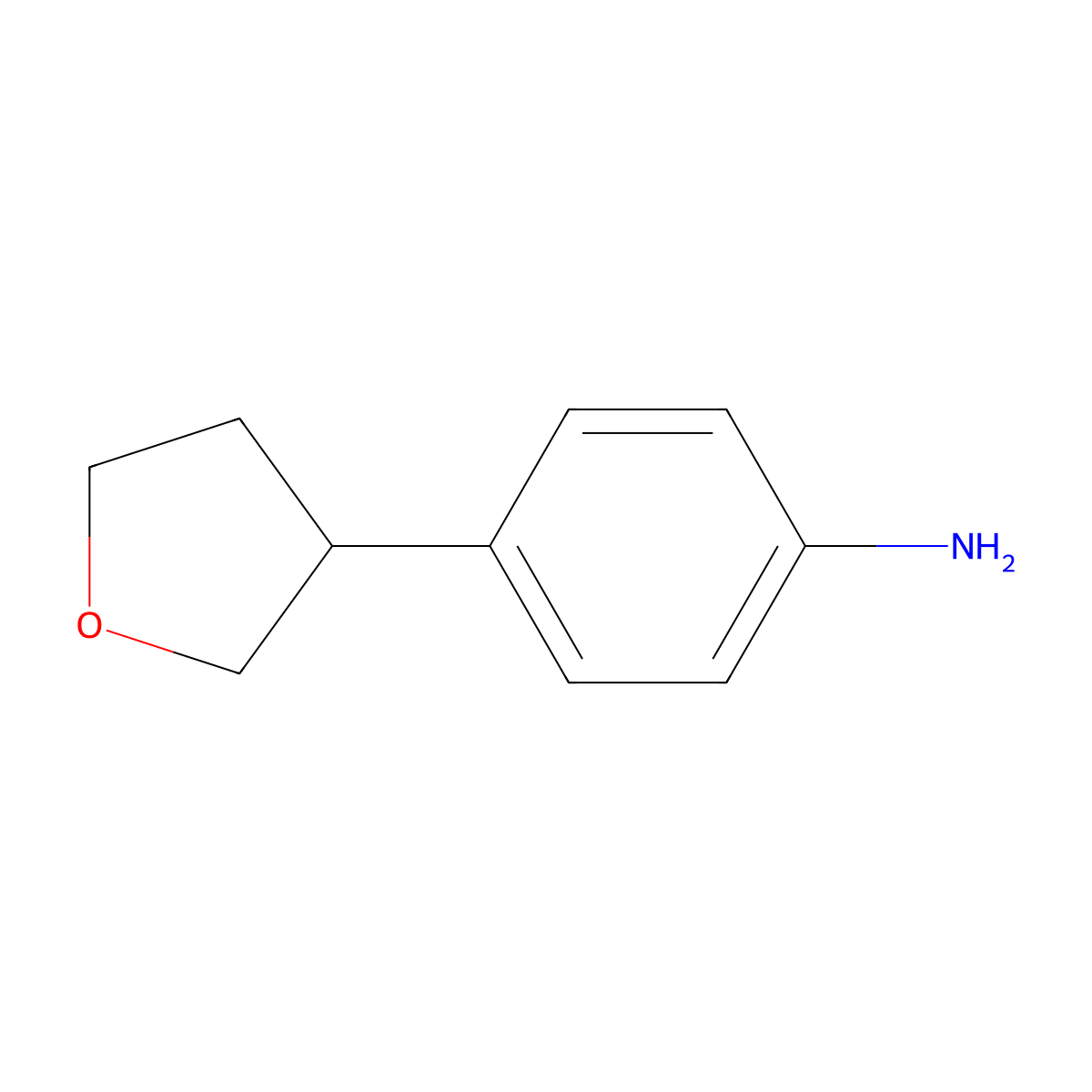 4-(Oxolan-3-yl)aniline molecular structure, CAS 1353853-58-3