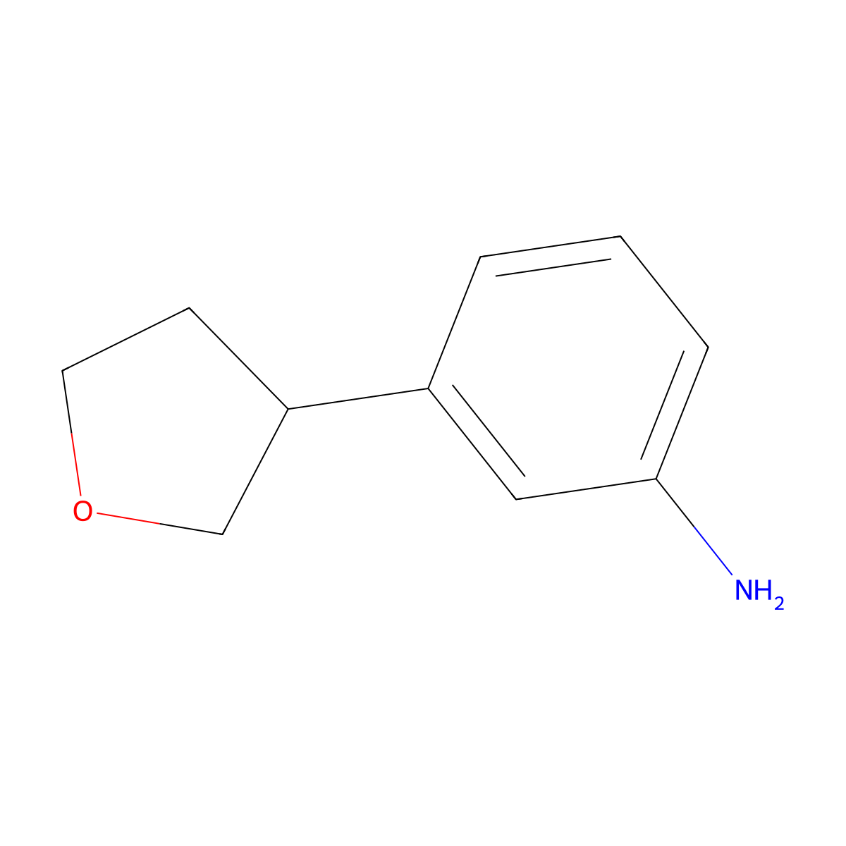 3-(Oxolan-3-yl)aniline molecular structure, CAS 1353853-71-0