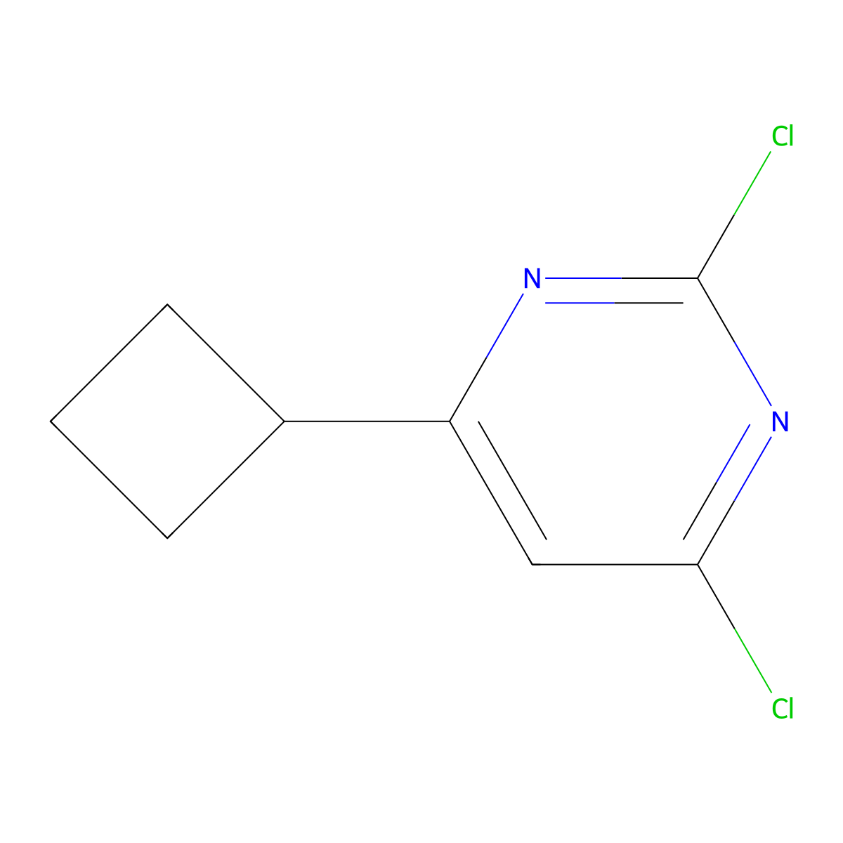 2,4-Dichloro-6-cyclobutylpyrimidine molecular structure, CAS 1353853-74-3