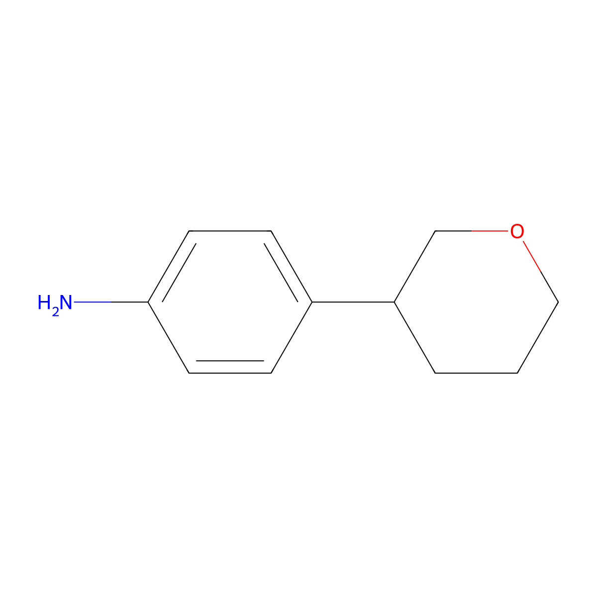 4-(3-Tetrahydropyranyl)aniline molecular structure, CAS 1353853-86-7