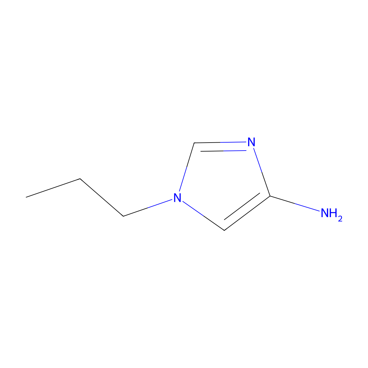1-Propyl-1h-imidazol-4-amine molecular structure, CAS 1353854-03-1