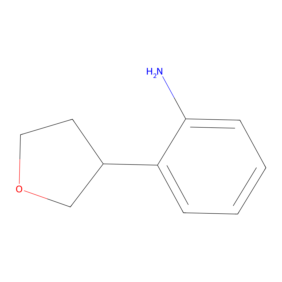 2-(Oxolan-3-yl)aniline molecular structure, CAS 1353854-21-3