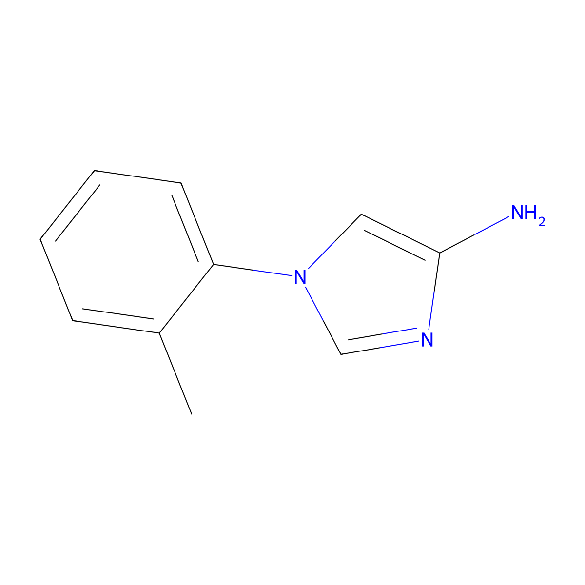 4-Amino-1-(2-tolyl)imidazole molecular structure, CAS 1353854-38-2