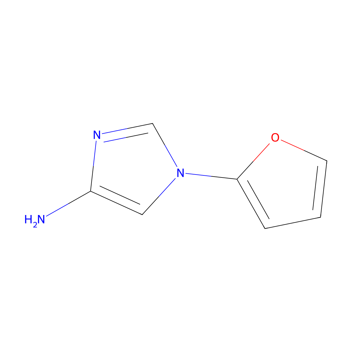 4-Amino-1-(2-furyl)imidazole molecular structure, CAS 1353854-49-5