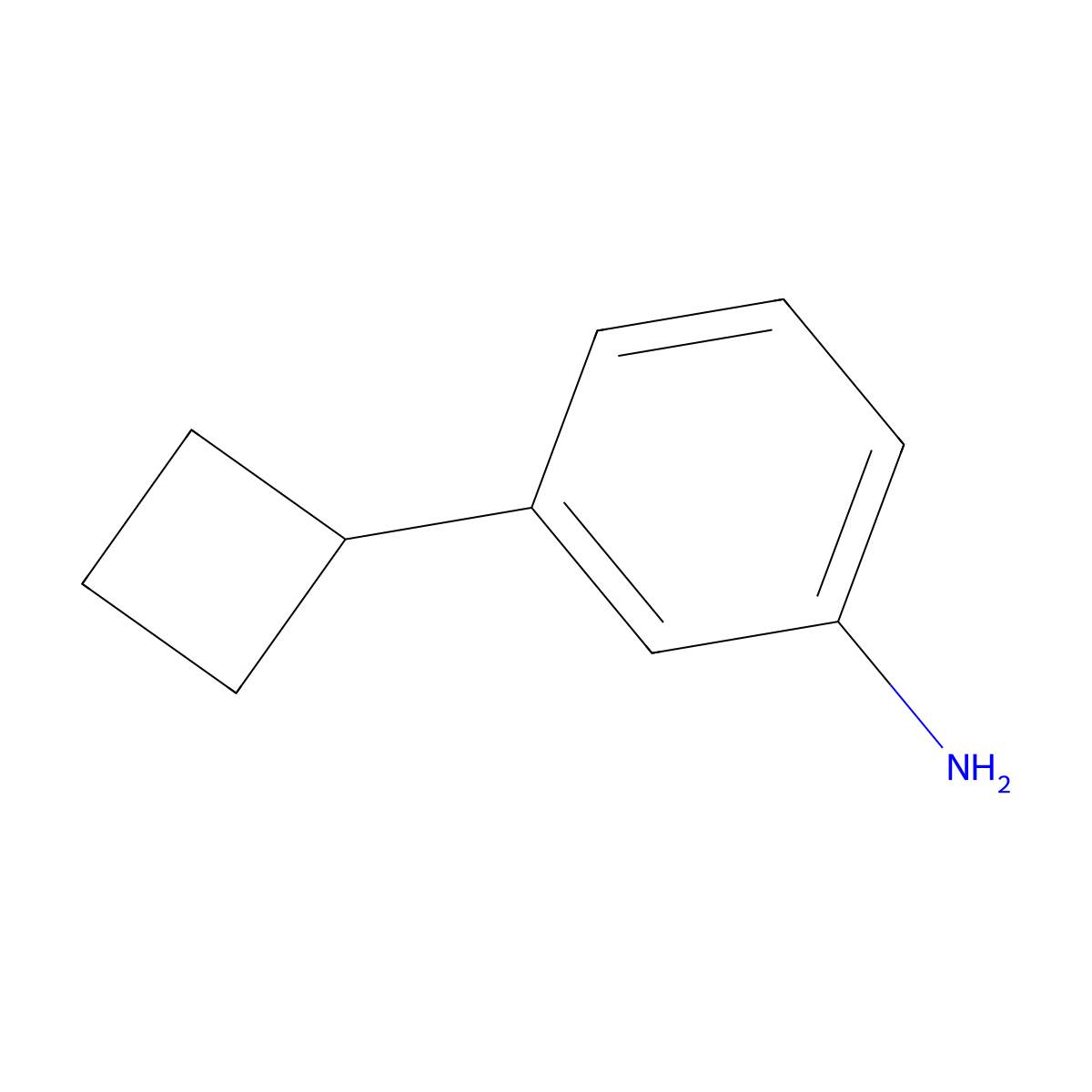 3-Cyclobutylaniline molecular structure, CAS 1353854-58-6