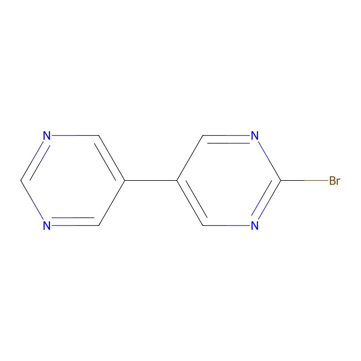 2-Bromo-5-(5-pyrimidyl)pyrimidine molecular structure, CAS 1353854-67-7