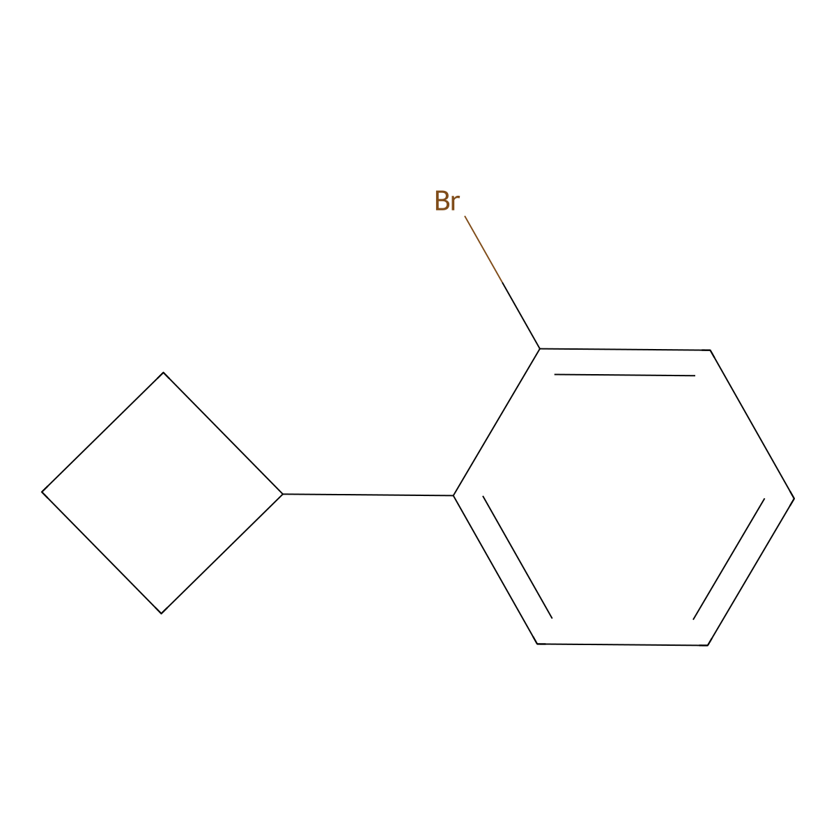 1-Bromo-2-cyclobutylbenzene molecular structure, CAS 1353854-80-4