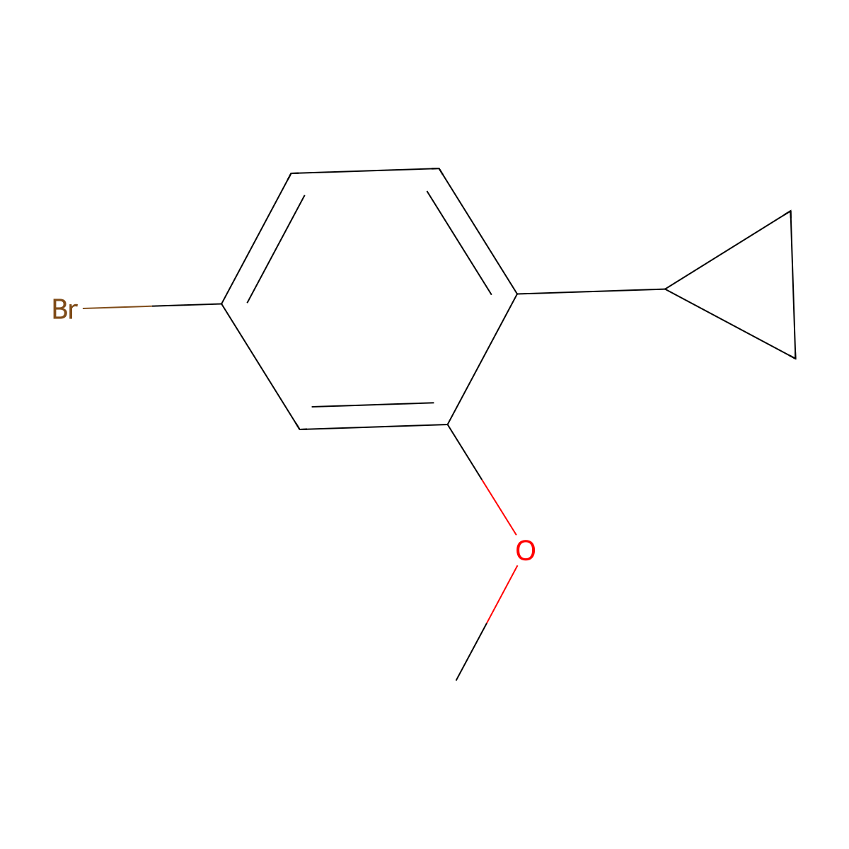 3-Methoxy-4-cyclopropylbromobenzene molecular structure, CAS 1353855-16-9