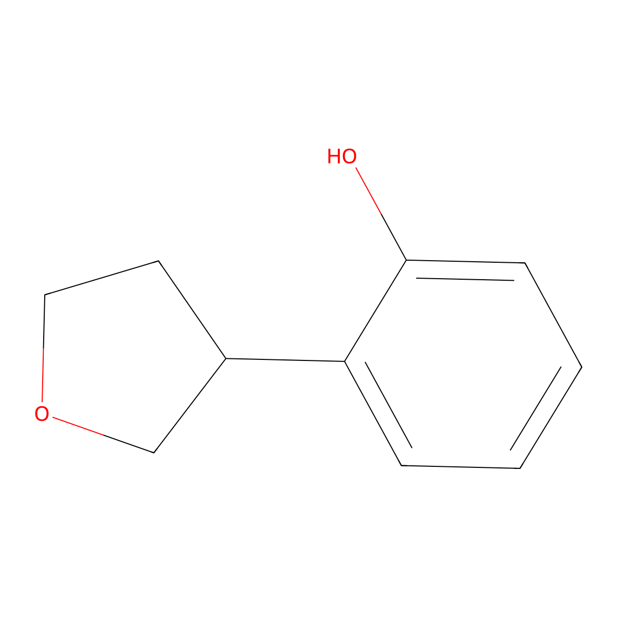 2-(3-Tetrahydrofuranyl)phenol molecular structure, CAS 1353855-18-1