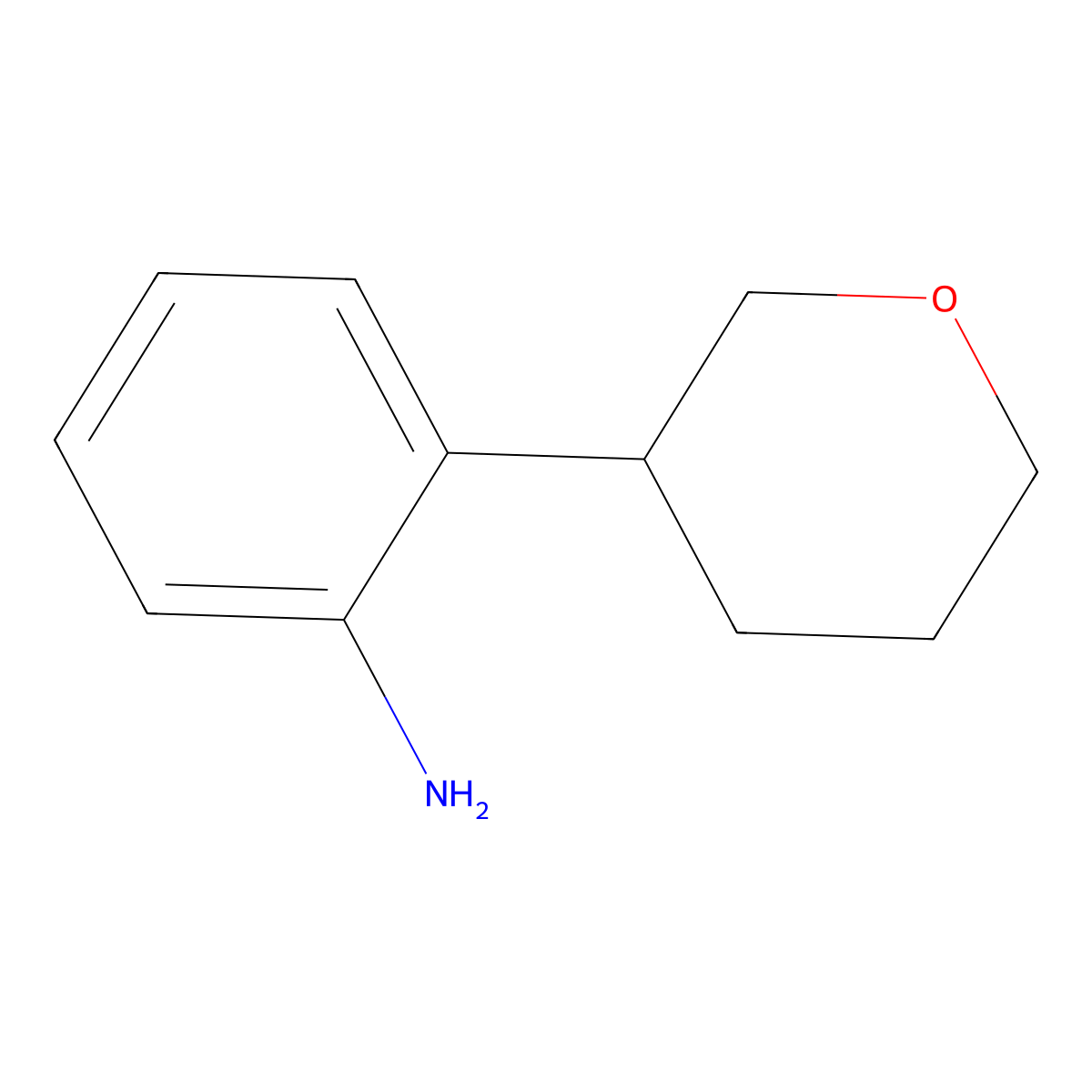 2-(3-Tetrahydropyranyl)aniline molecular structure, CAS 1353855-22-7
