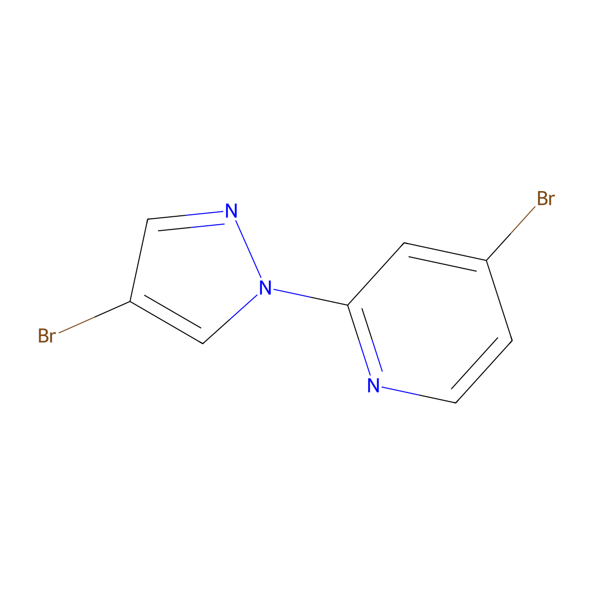 1-(4-Bromo-2-pyridyl)-4-bromopyrazole molecular structure, CAS 1353855-65-8