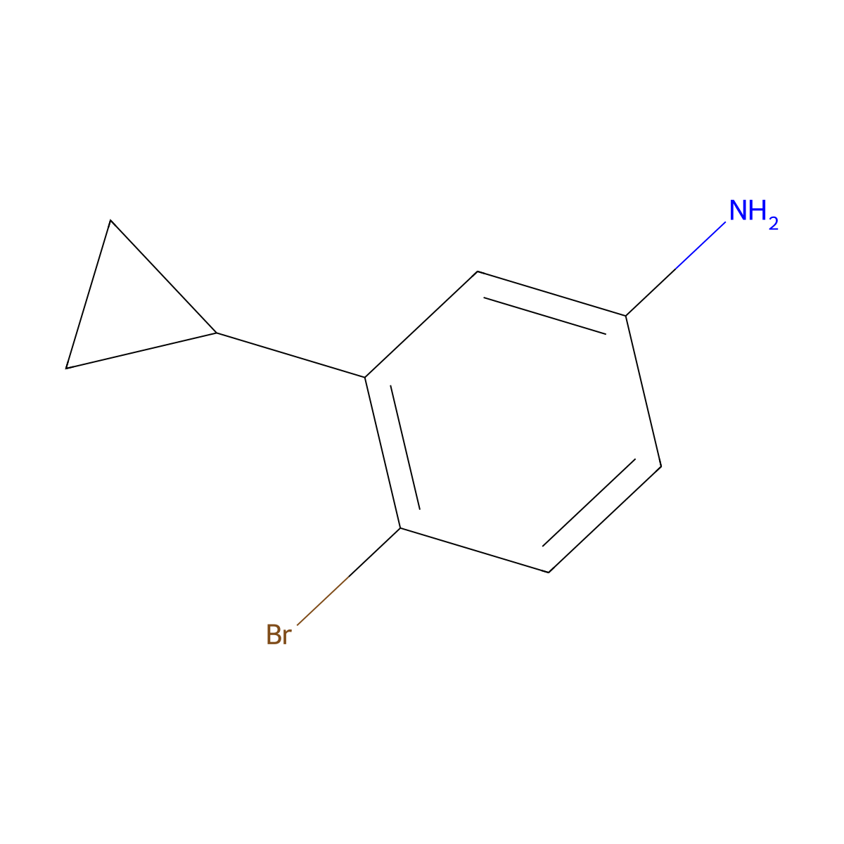 4-Bromo-3-cyclopropylaniline molecular structure, CAS 1353855-93-2