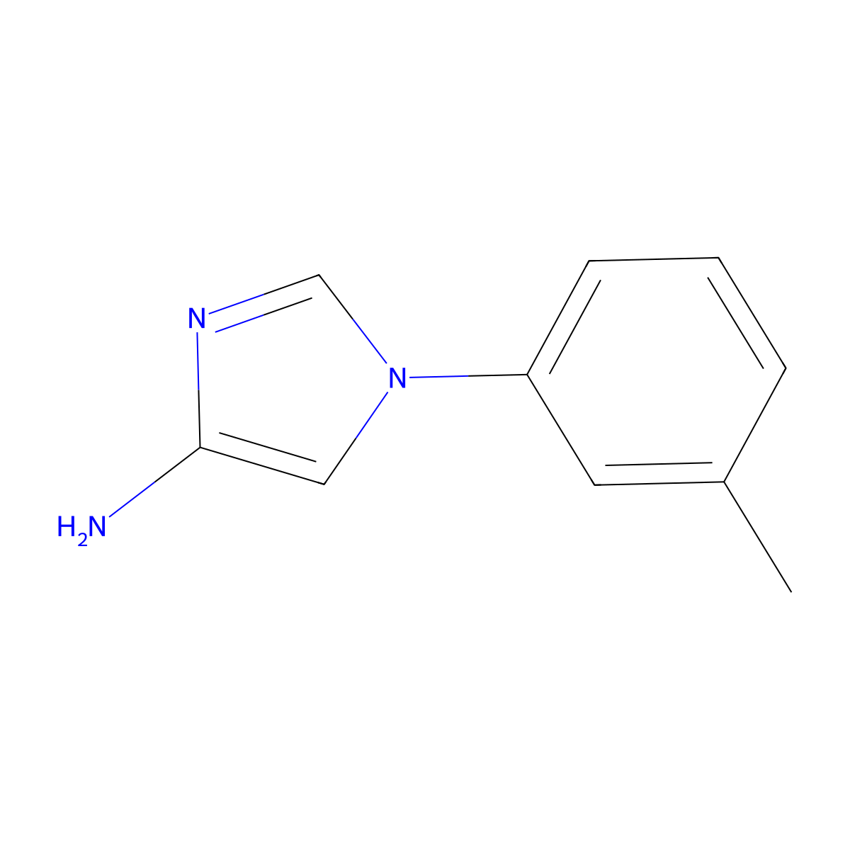 4-Amino-1-(3-tolyl)imidazole molecular structure, CAS 1353856-18-4