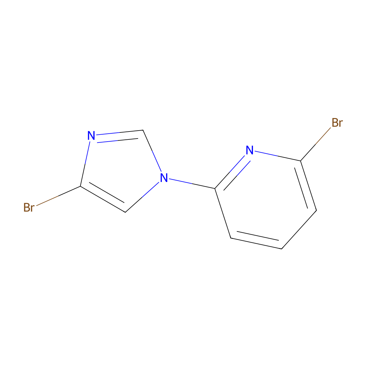 1-(6-Bromo-2-pyridyl)-4-bromoimidazole molecular structure, CAS 1353856-65-1