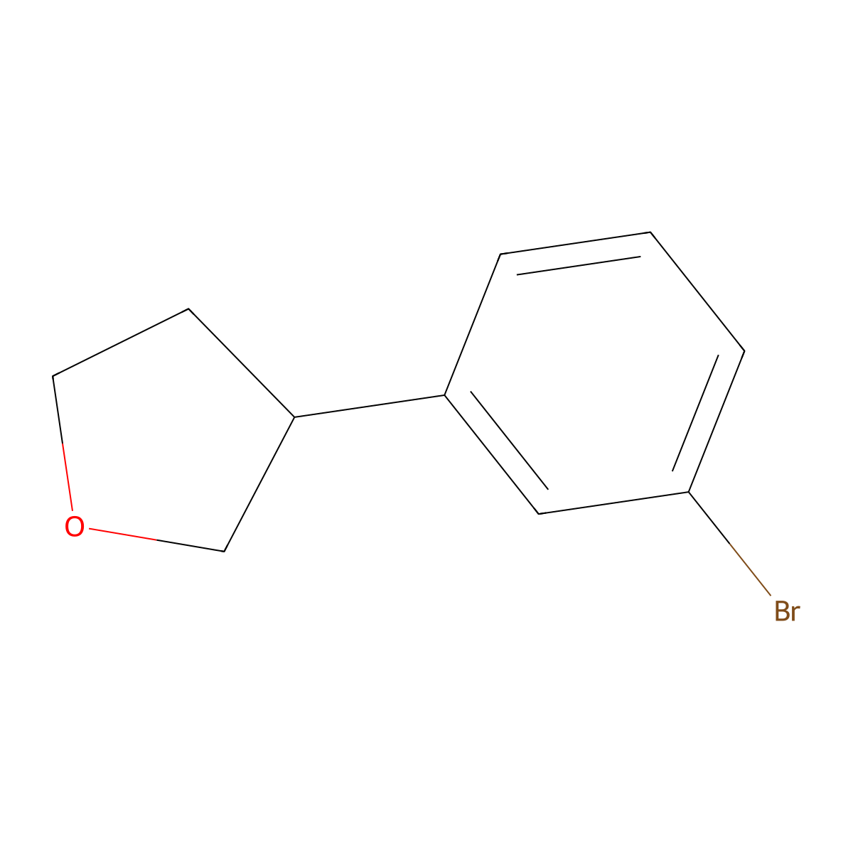 3-(3-Bromophenyl)tetrahydrofuran molecular structure, CAS 1353856-68-4